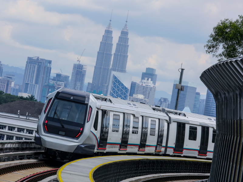 Malaysia's economic growth shows a steady incline.
