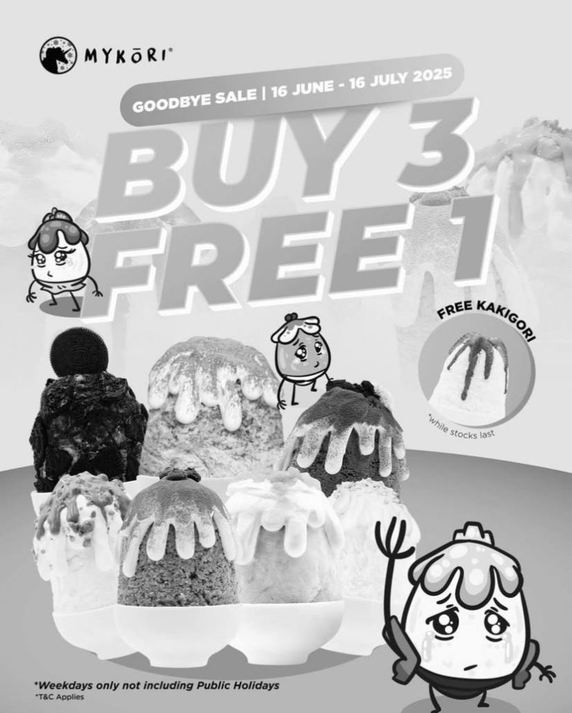 Buy 3 free 1 kakigori.