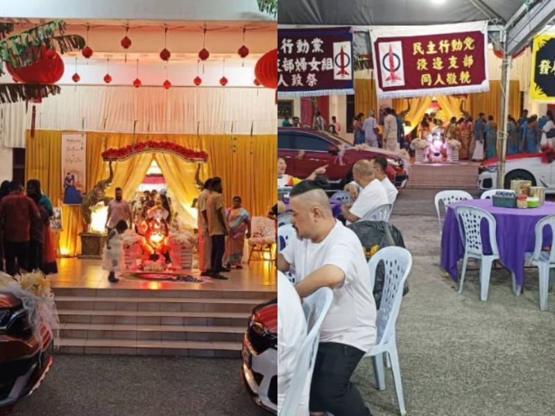 Different occasions, shared respect: A Tampin wedding & funeral became a quiet moment of unity