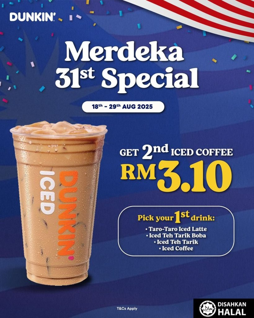 Dunkin Merdeka promotion