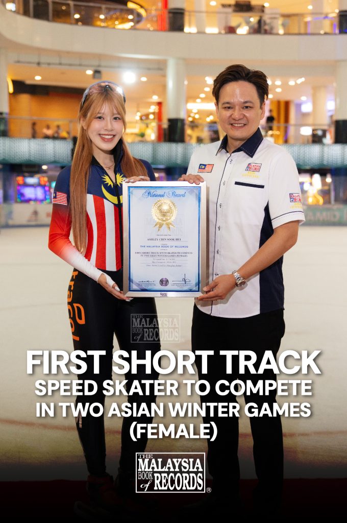 Ashley Chin Sook Hui made history as the first Malaysian female short track speed skater