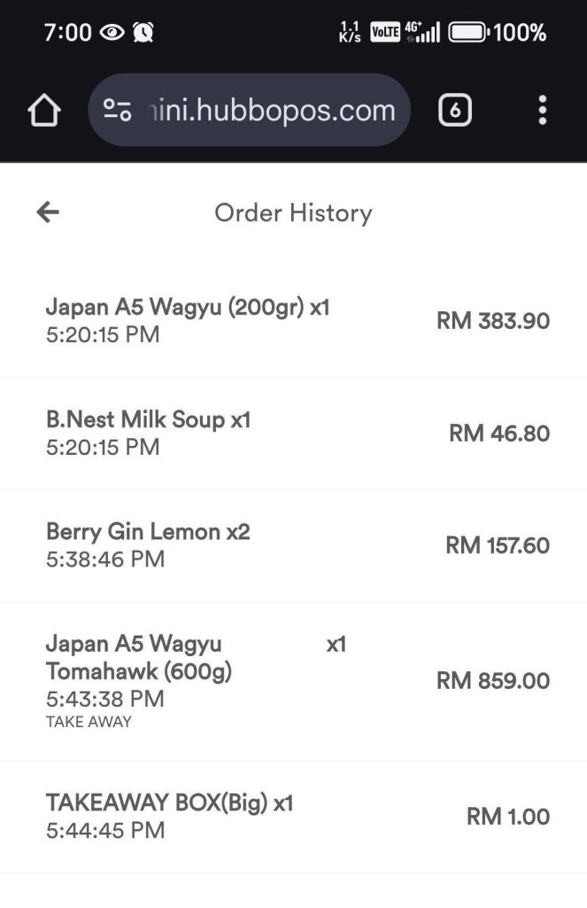 When Kevin went to pay at the counter, he was shocked to discover that the bill exceeded RM2,000