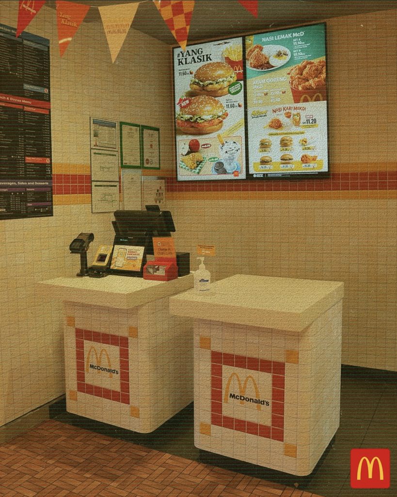 mcdonalds titiwangsa retro counter
