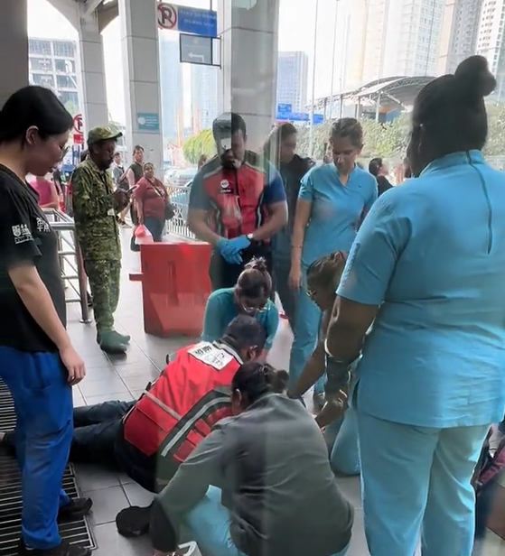 The PCAs were took turns performing CPR for around 30 minutes