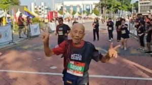 91-Year-Old M'sian completes 10KM run in 1 hour 46 minutes
