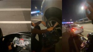 M'sian Grab rider stuns e-hailing driver with full tyre-change kit