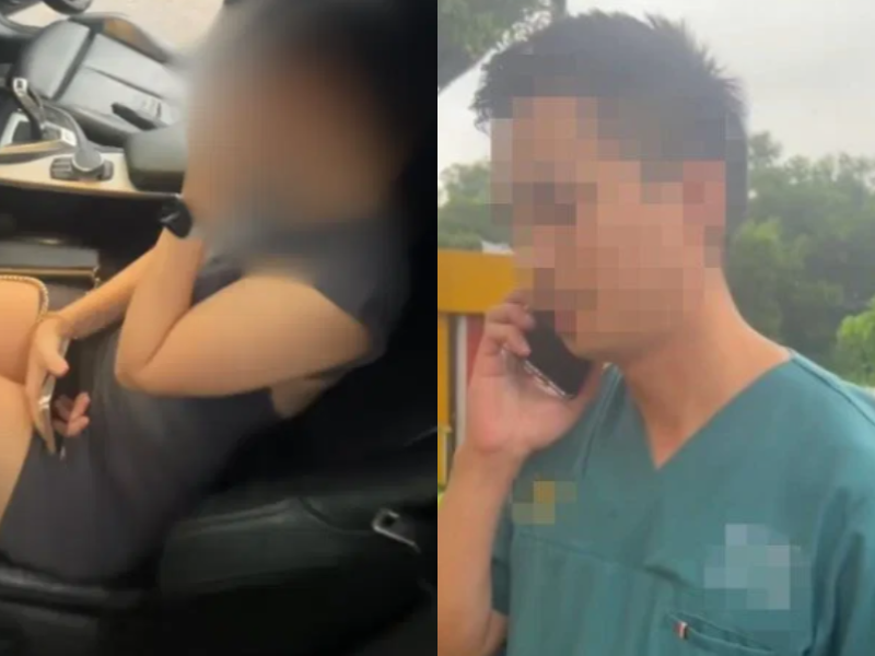 wife caught cheating with doctor bmw
