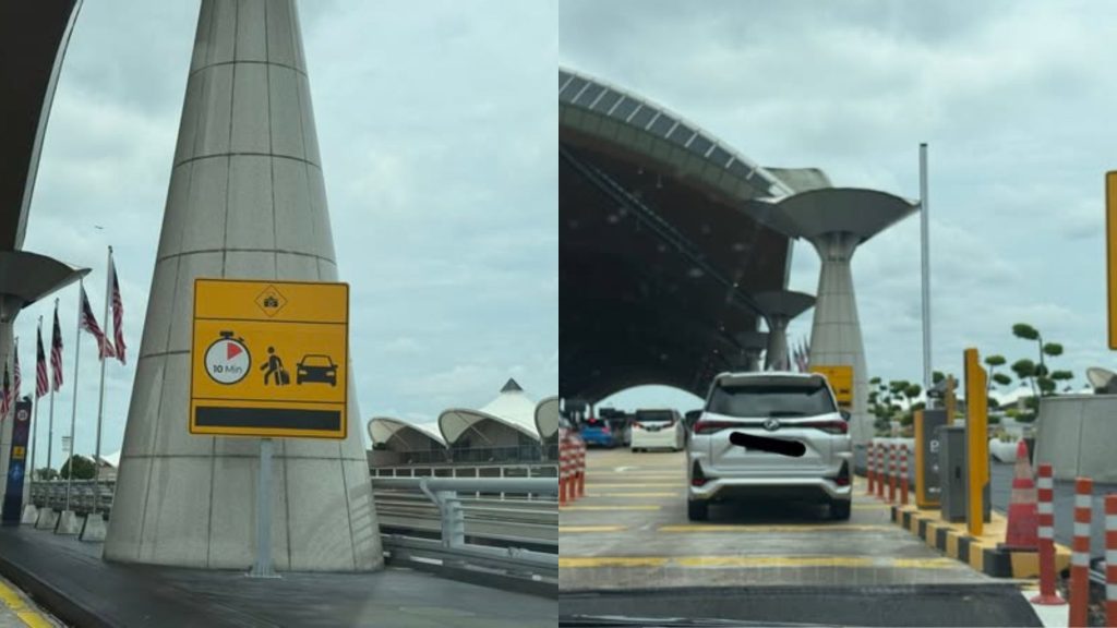 KLIA has introduced a new rule allowing only 10 minutes for pick-up or drop-off, with a RM100 penalty imposed on vehicles that exceed the time limit