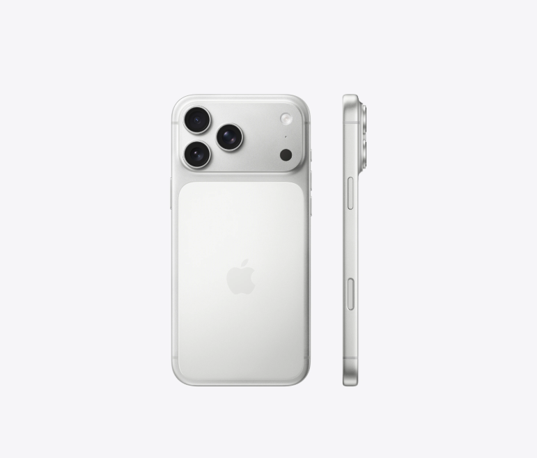The newest iPhone 17 Pro in Silver. 
Image credits: Apple