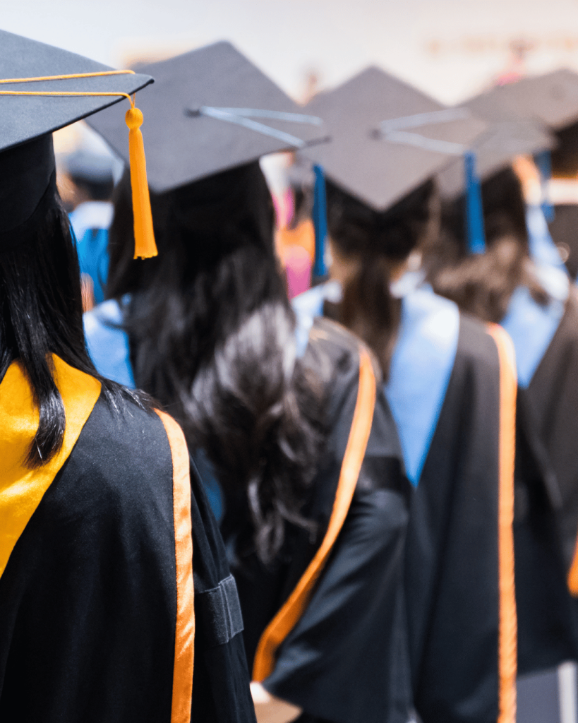 Higher education graduates see a higher salary as compared to high school leavers. 