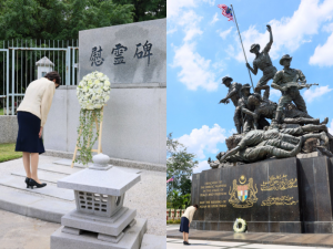 Japan PM honors fallen heroes during Malaysia visit