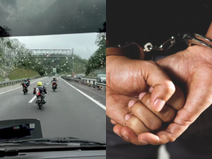 5 "Mat Rempit" teens nabbed for blocking ambulance during emergency on NSE