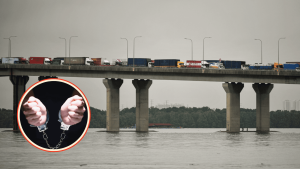 sg woman arrested in johor tuas second link obstructing police
