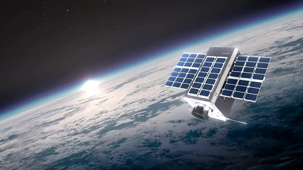 Satellite in space