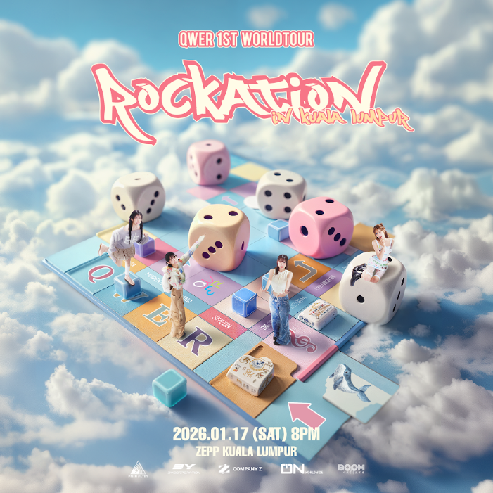QWER 1ST World Tour ‘ROCKATION’ to Kuala Lumpur poster