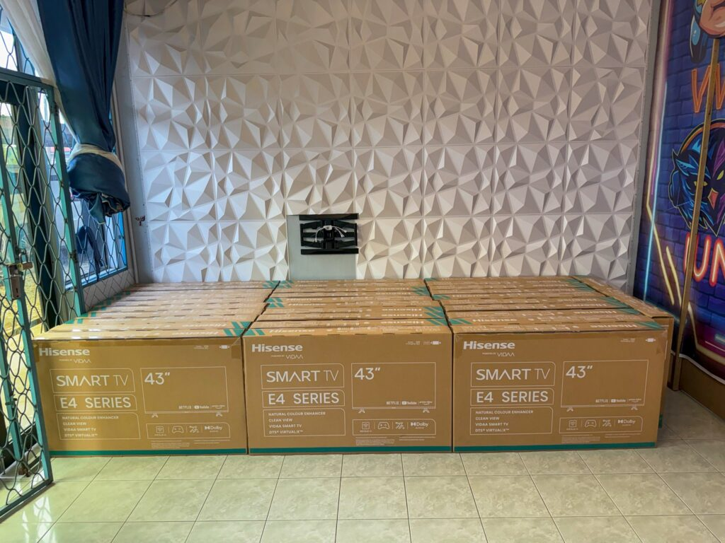 The smart TVs donated by Fida Jungle Girl