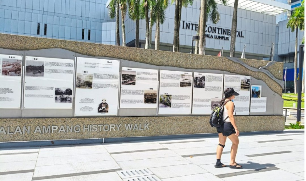 Jalan Ampang History Walk installation is a DBKL initiative aimed at enhancing the aesthetics of the walkway
