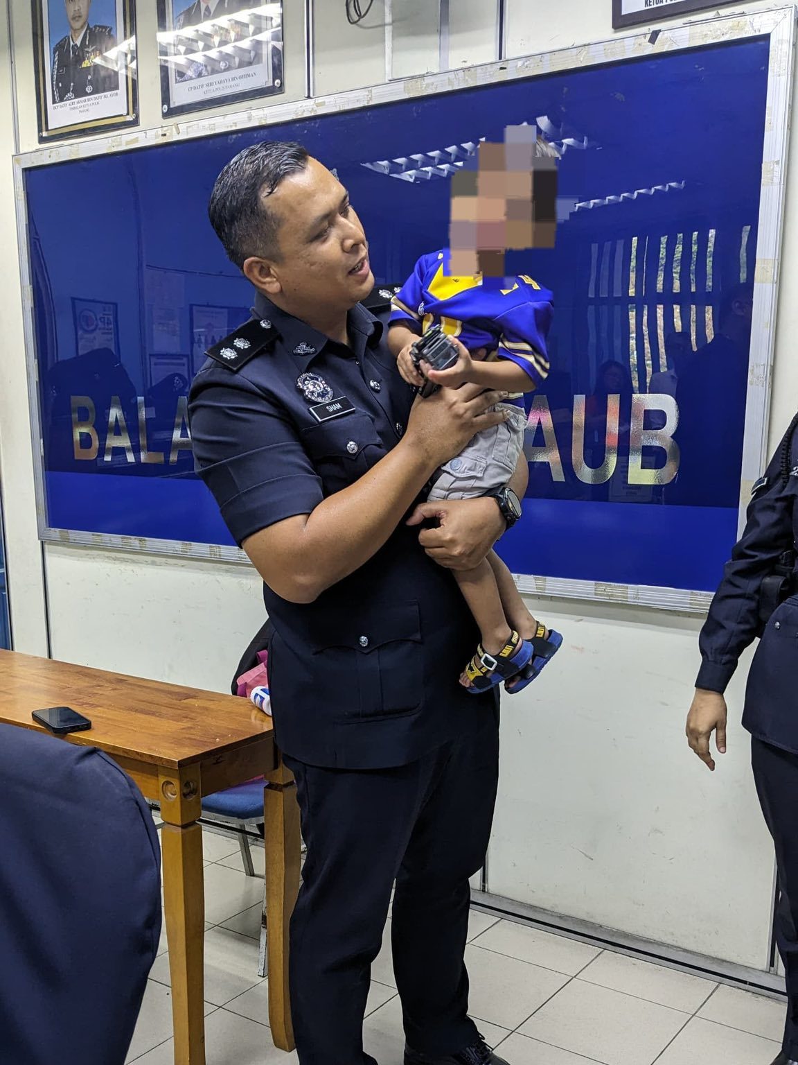 The two-year-old boy was safely returned to his family