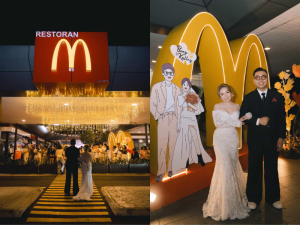 "It's a McWedding!", M'sian couple celebrates their wedding at McD