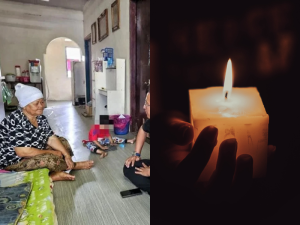 Almost 3 years in darkness, M'sian grandma in Jasin never stops caring for her grandkids