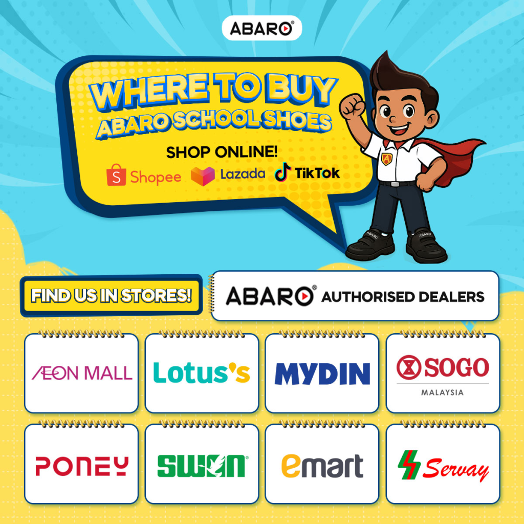 Abaro school shoes available in stores and online