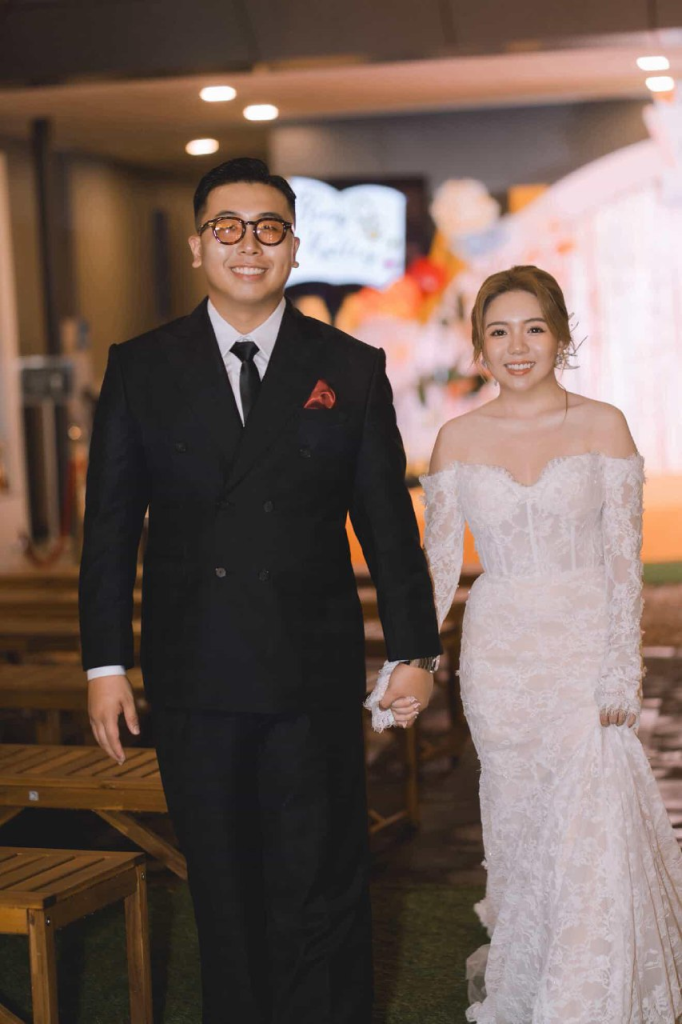 The couple described their celebration as a "wedding party"