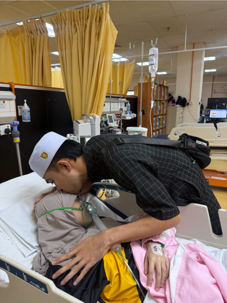 Ahmad even quit his job at a restaurant to provide full-time care for his wife