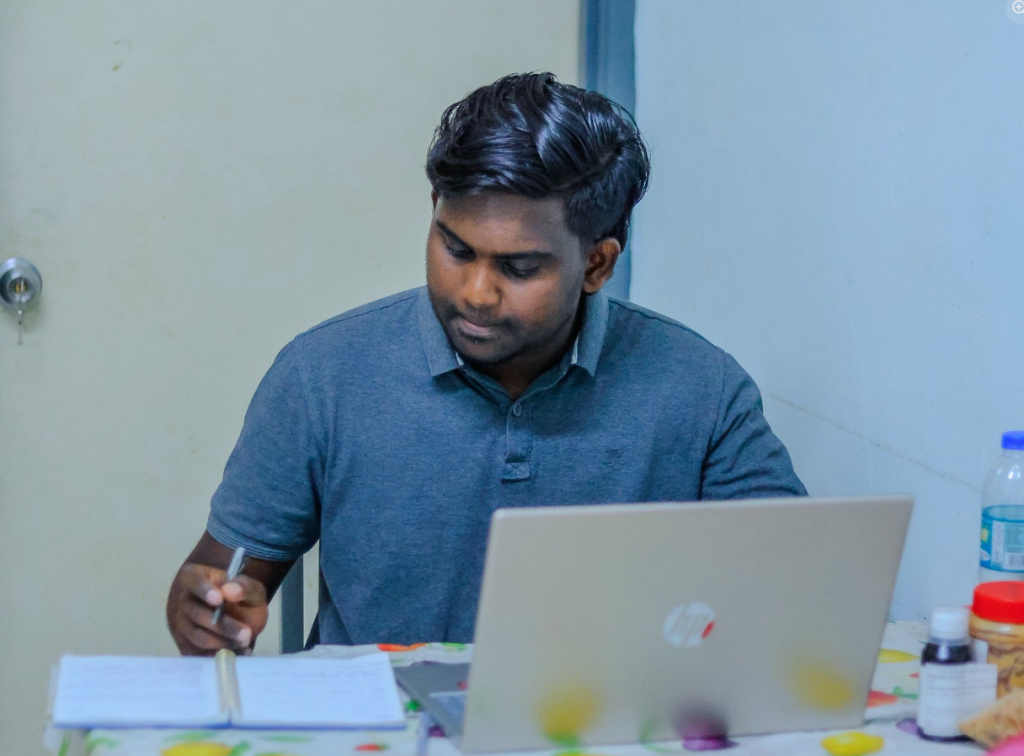 Regardless of what he is going through, he is determined to finish his studies. 