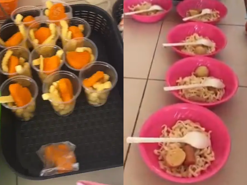 Parents alarmed by unhealthy canteen menu caught on video
