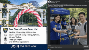 universiti malaya stock course scam