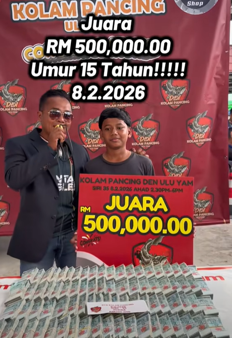 Haikal shared that he didn't expect to win. He only went to accompany his father. 