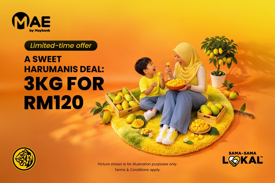 Maybank MAE is selling premium mangoes now