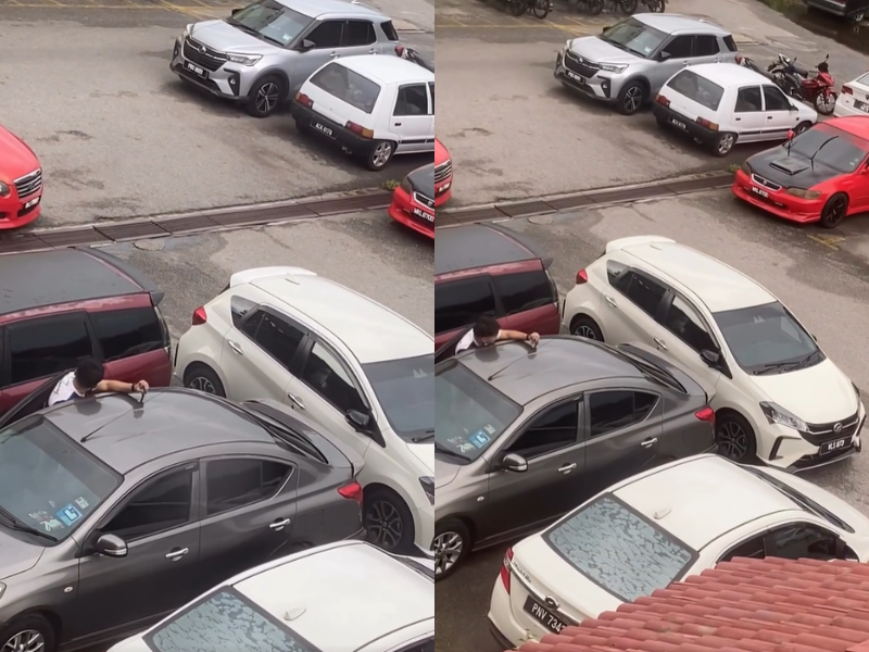 M’sian man stuck for nearly 2 hours after suspected “double parking” blocks exit in Bukit Mertajam