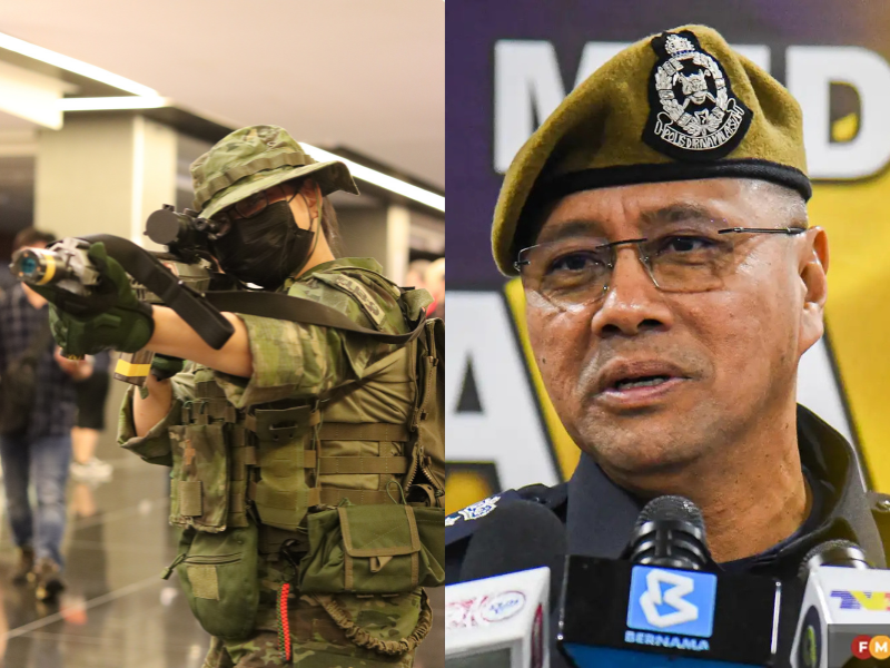 Cosplayers in military uniforms or carrying replica weapons could face legal action, police warn