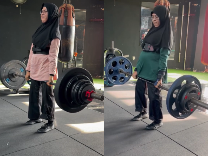 66-year-old M'sian woman goes viral after deadlifting 107.5kg at gym