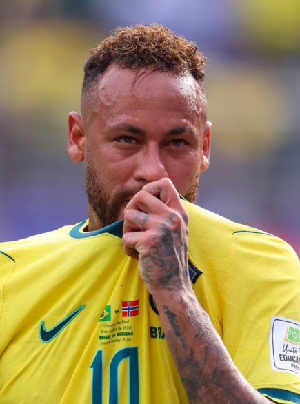 Image from: The last dance: Neymar Jr seen in tears after a devastating exit during round of 16 against Norway
