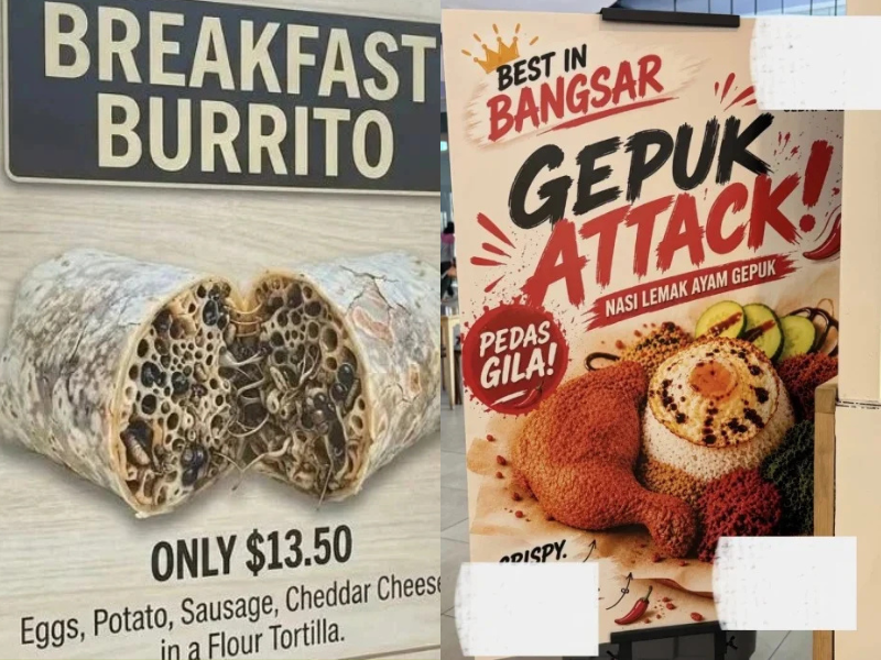 M’sian restaurant uses AI for nasi lemak ad, but the result shocks netizens