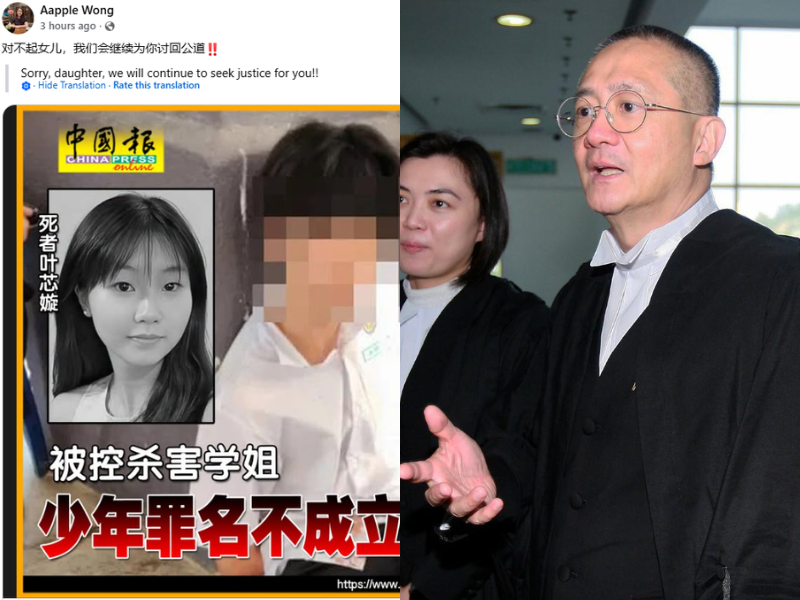 “Im sorry”: Mum shares emotional message after daughter's killer found not guilty in viral Bandar Utama school stabbing case