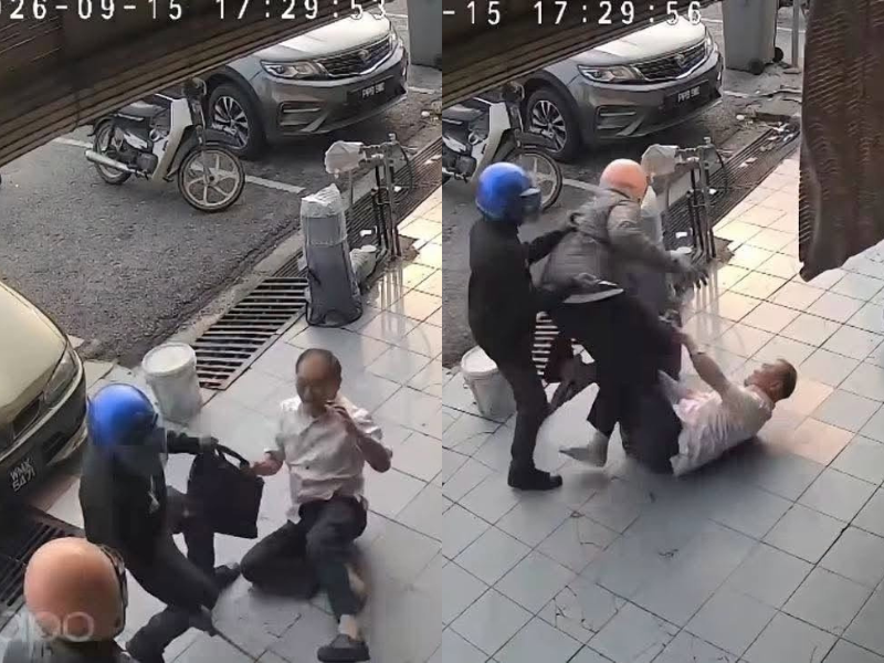 Elderly M’sian man injured after being attacked by 2 men in an attempted robbery at Seremban