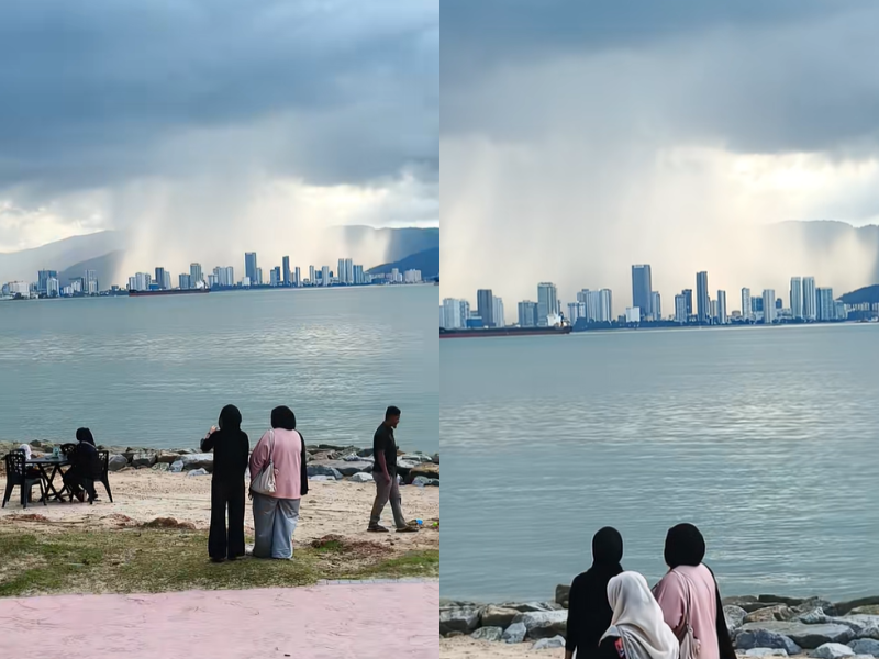 M’sian man captures rare weather scene in Penang, netizens amazed by stunning view