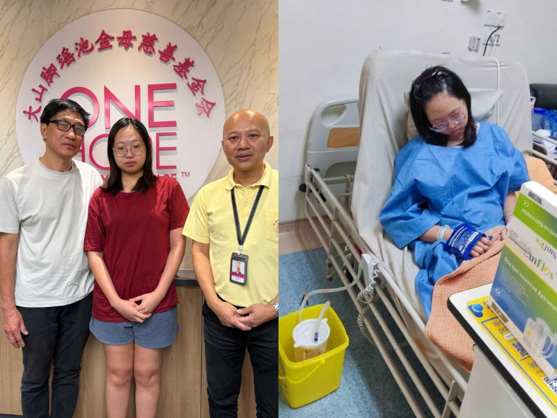 "I don't want to lose her too": M'sian dad pleads for help as 23yo daughter battles cancer after wife's death