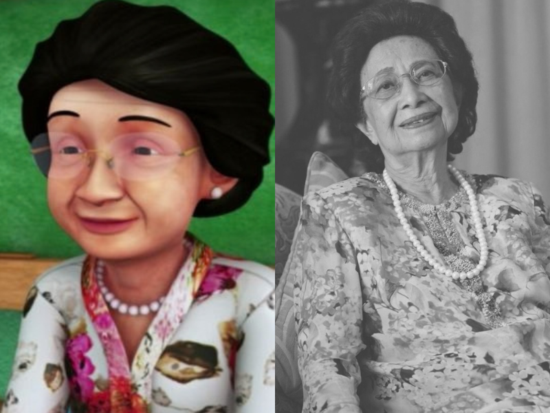 “Thank you for your advice”: Late Tun Dr Siti Hasmah’s Upin & Ipin cameo resurfaces, touching Malaysians after her passing