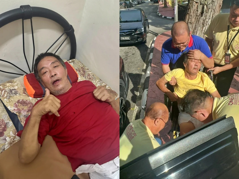 57yo M’sian man forced to live in car with 16yo daughter after suffering second stroke