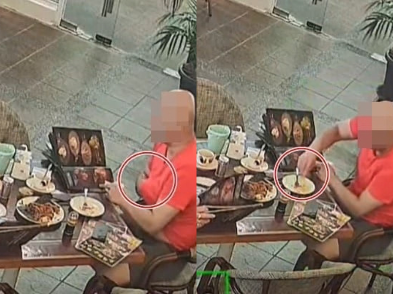 Foreign man allegedly pulls out chest hair and puts it in food before refusing to pay RM30 bill