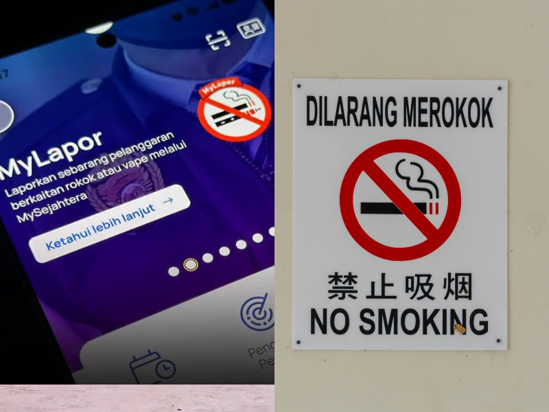 M’sians can now report smoking & vaping offenders through MySejahtera
