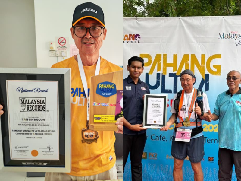 67yo M'sian becomes oldest finisher in 200km Pahang ultramarathon