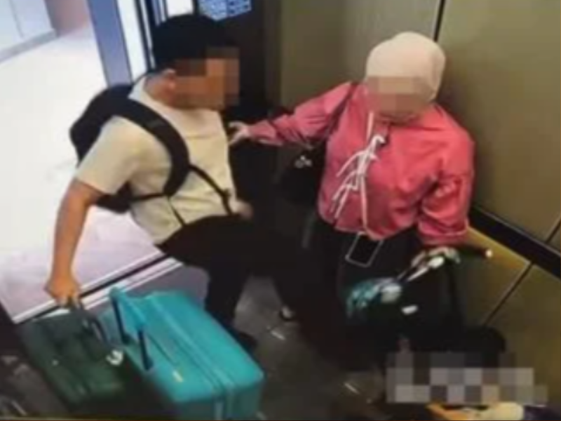 CCTV footage shows parents lash out at child over stroller dispute, prompting calls for investigation